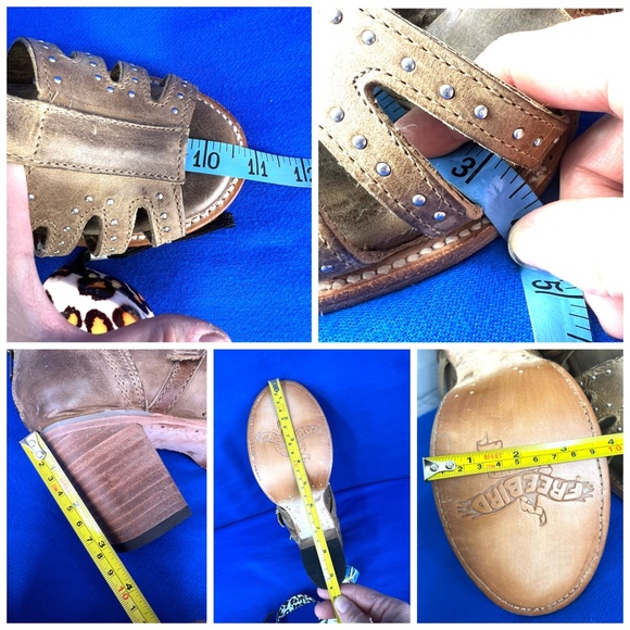 🚫SOLD! •BRAND NEW! |•FREEBIRD🦅BY STEVEN•| Connor Sandal Bootie Distressed Leathe - Picture 14 of 16